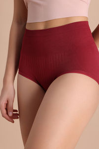 Zivame High Rise Full Coverage Tummy Tucker Hipster Panty - Tibetan Red — thumbnail 4